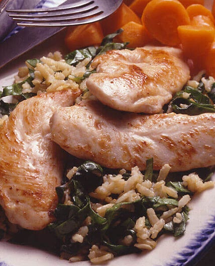 Chicken & Spinach-Lemon Rice