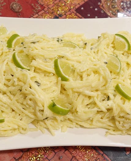 Creamy Lime Spaghetti