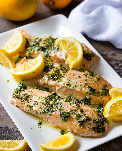 Salmon with Lemon and Herbs