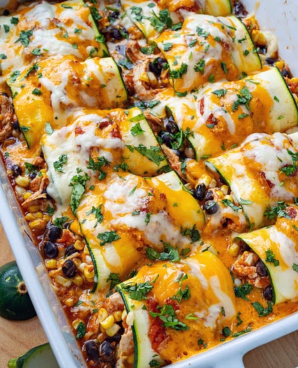 Zucchini-enchilada-roll-ups