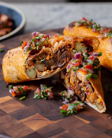 Crispy Tofu Burritos
