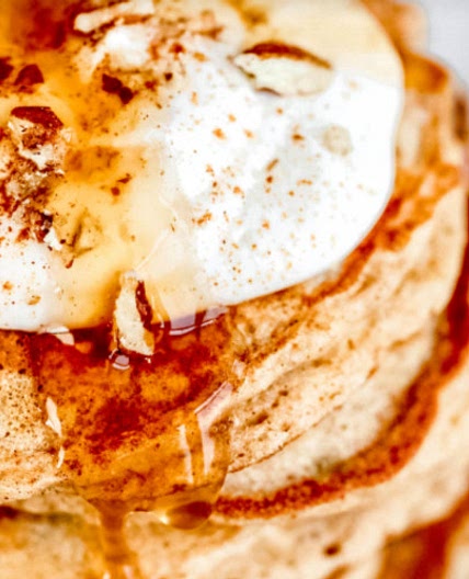 Apple Cinnamon Protein Pancakes