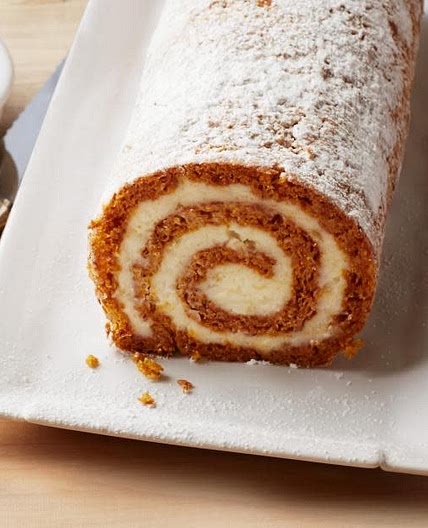Pumpkin Roulade with Ginger Buttercream