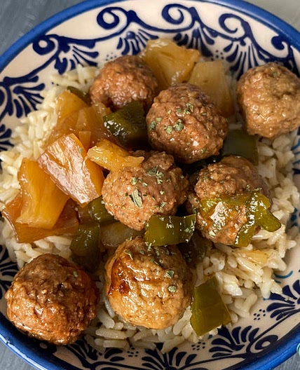 Homemade Sweet and Sour Meatballs(FREEZER MEAL)