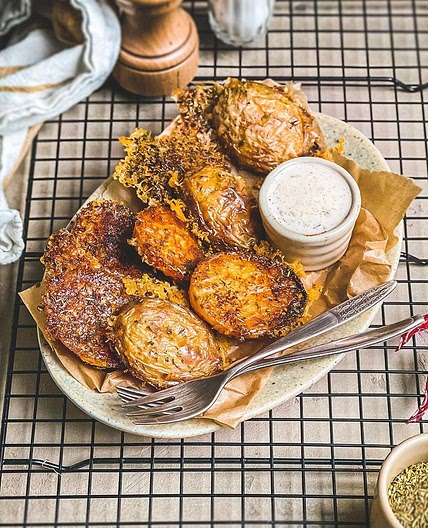 Pommes de terres croustillantes au parmesan