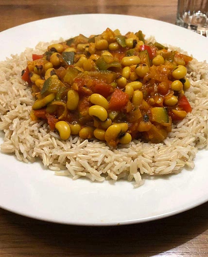 Black-eye bean stew