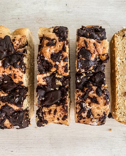 Chocolate Chunk Tahini Blondies