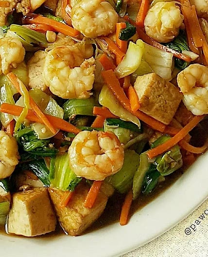 Shrimp and Tofu Stir-Fry