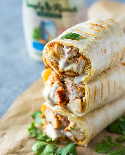 Chicken Ranch Wraps