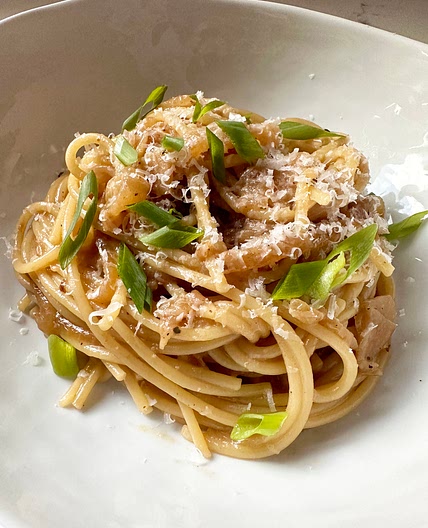 Onion and Miso Pasta
