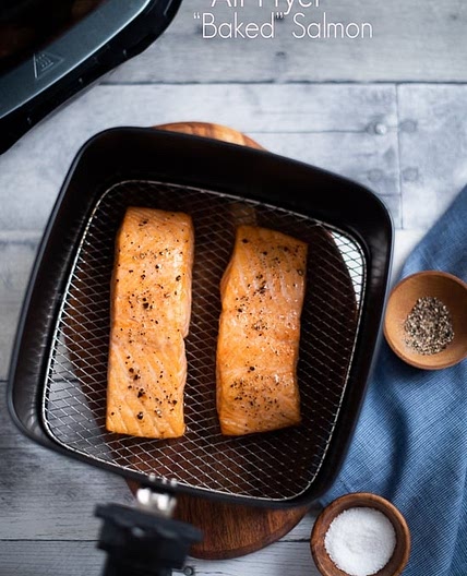 Healthy Air Fryer Baked Salmon