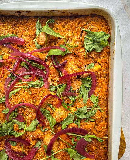 Oven Baked Chicken and Rice