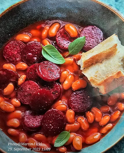 Bohnen-Wurst-Eintopf