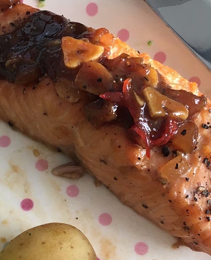 Salmon with Chilli Ginger Sauce (Hairy Dieters)