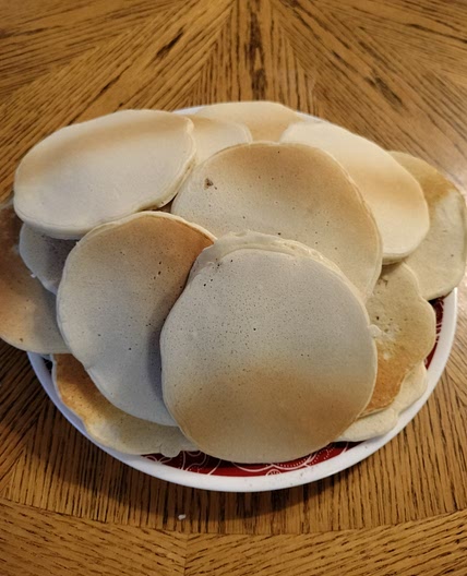 Homemade pancakes