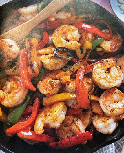 Spicy Shrimp Fajitas