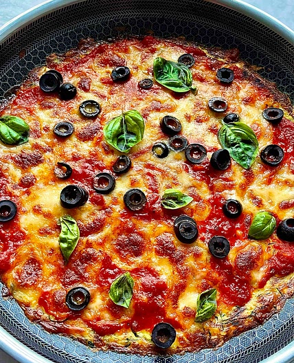 Zucchini Pan Pizza 