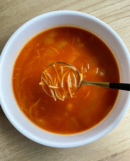 Tomato vermicelli soup