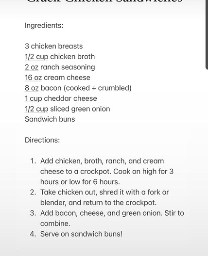 Crack Chicken Sandwiches