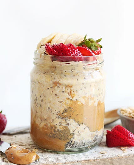 Peanut Butter Overnight Oats (5 Ingredients!) - Minimalist Baker