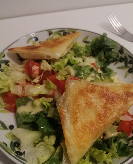 Salade de chèvre chaud
