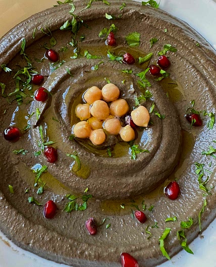BLACK GARLIC HUMMUS