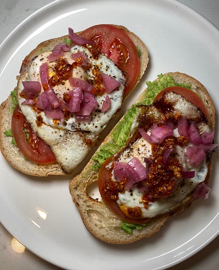 Spicy Avocado Brunch Toast