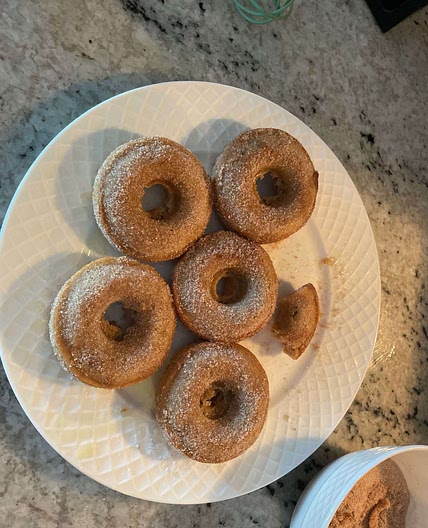 Baked Apple Cider Doughnuts 