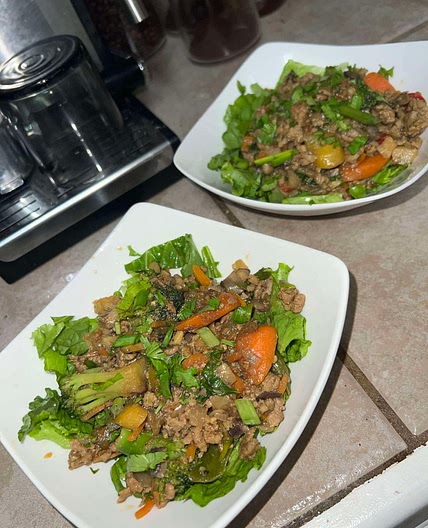 Turkey Lettuce Stir Fry/Wraps