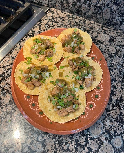 TACOS DE POLLO ASADO