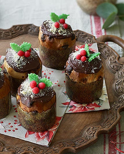 Ruby's Boozy Chai, Cherry ,and Chocolate Panettones.