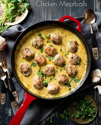 Thai Curry Chicken Meatballs