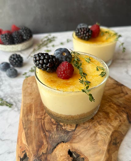 Crème Brûlée Cheesecake Cups