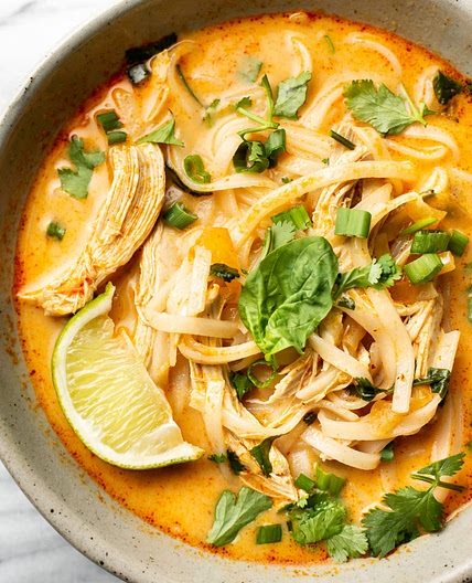 Easy Thai Chicken Curry Soup