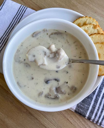 Cream of mushroom soup