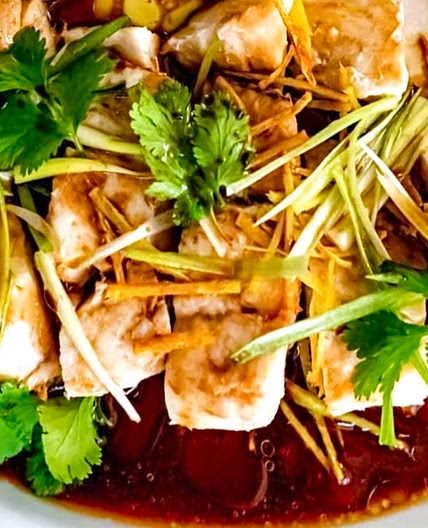 Steamed Fish Fillets With Pomegranate Molasses Sauce