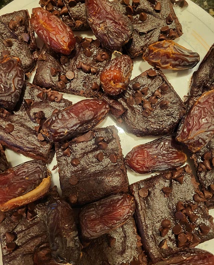 Almond Date Brownies