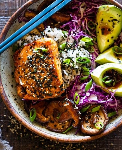 Furikake Salmon Rice Bowl