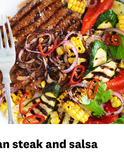 Mexican steak and salsa