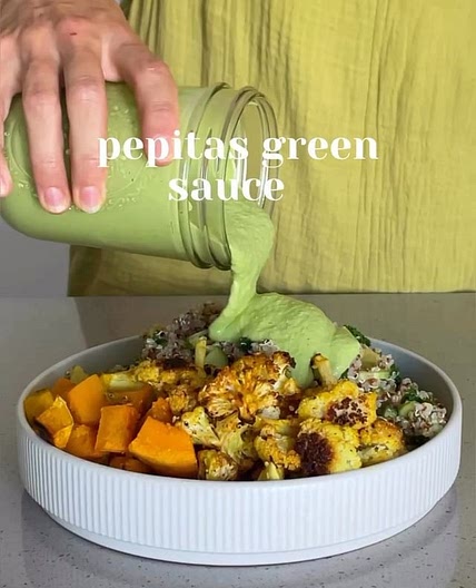 PEPITAS GREEN SAUCE 🌿💚 the tastiest way to upgrade any salad or 