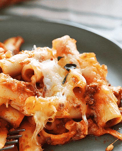 Easy Baked Ziti With Ground Beef