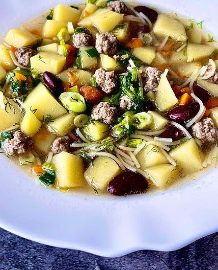 Herbie Meatball Bean Soup 