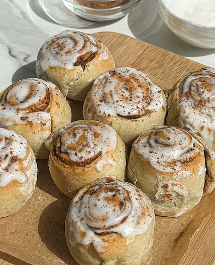 Healthier No-Rise Cinnamon Rolls