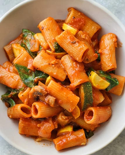 Pasta with Marinara Sauce and Vegetables