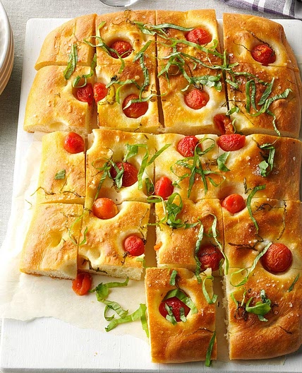 Cherry Tomato & Basil Focaccia