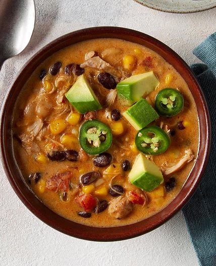Pressure-Cooker Chicken and Bacon White Chili