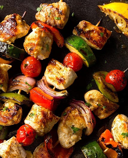 Lemon Chicken Skewers