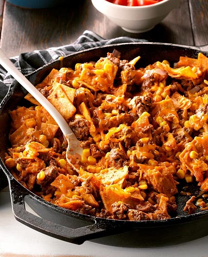 Easy Beef Taco Skillet