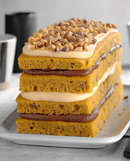 Chocolate-Caramel Pumpkin Torte