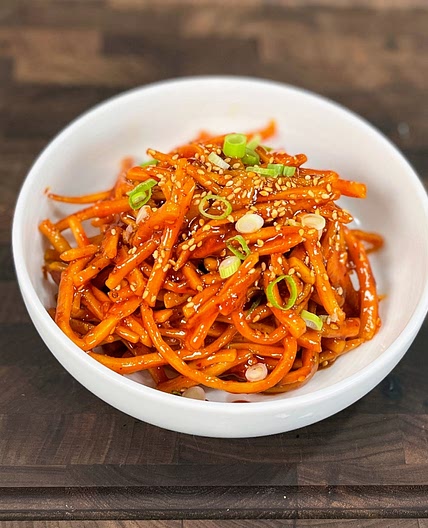 BEST Spicy Dried Squid Recipe! (Ojingeochae Bokkeum)